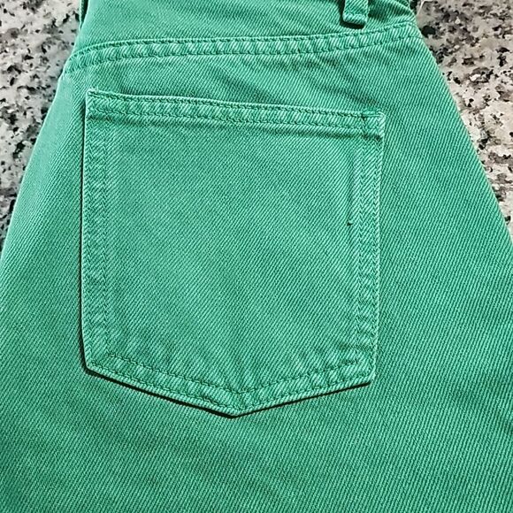 Grey Lab Color Full Length Wide Leg Jean in Green Size Small, NWT‎ - Picture 7 of 7